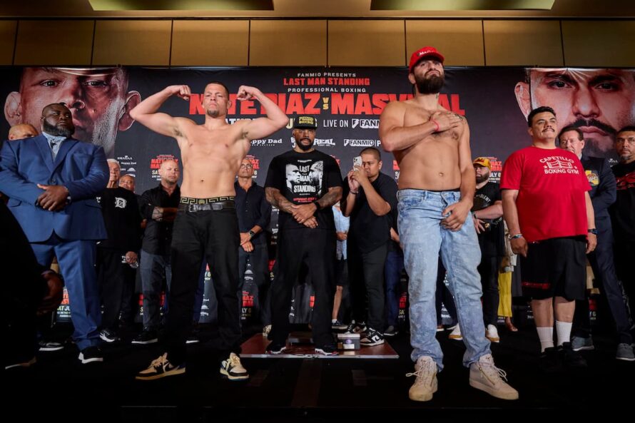 Photos: Nate Diaz vs Jorge Masvidal boxing match set at cruiserweight ...