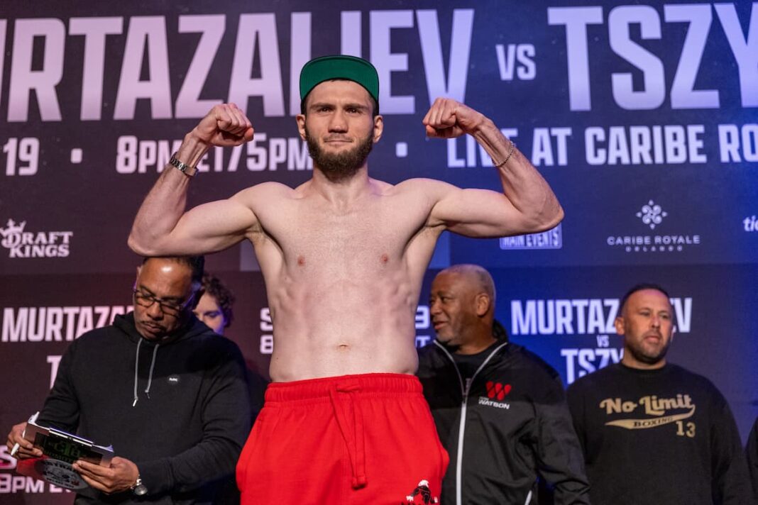 Photos Bakhram Murtazaliev vs Tim Tszyu on weight for 154 lbs title in Orlando FIGHTMAG