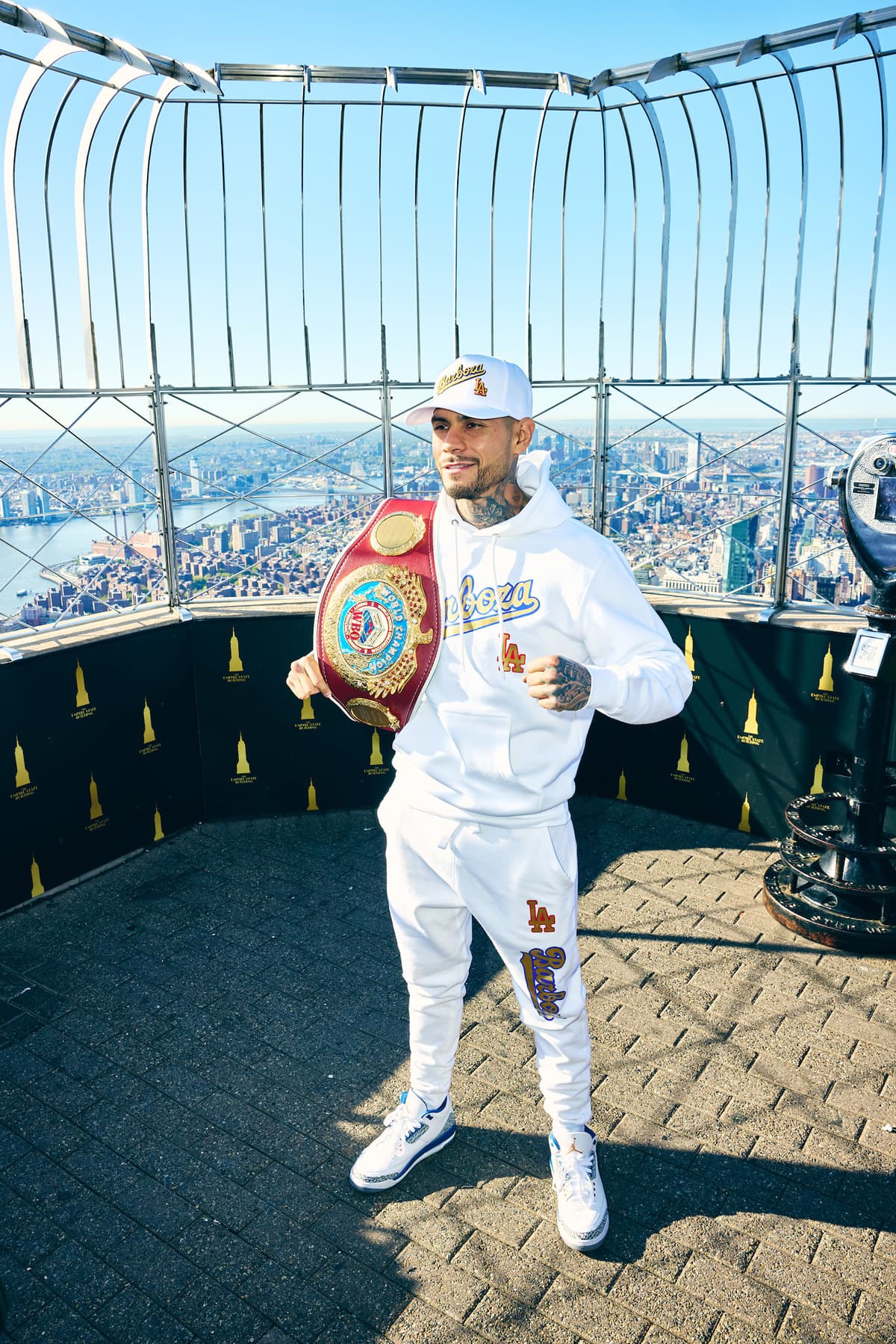 Arnold Barboza Jr at Empire State Building in New York