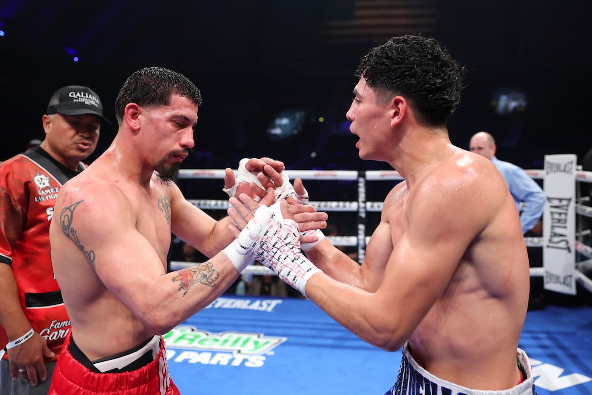 Arturo Popoca and Edgar Joe Cortes after their bout