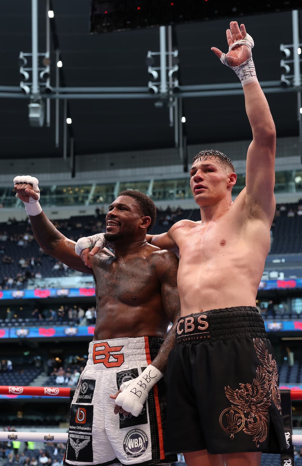 Chris Billam-Smith and Brandon Glanton after their fight