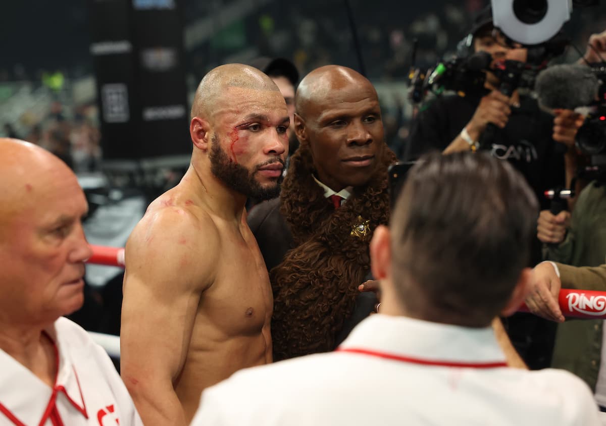 Chris Eubank Jr after his boxing bout against Conor Benn