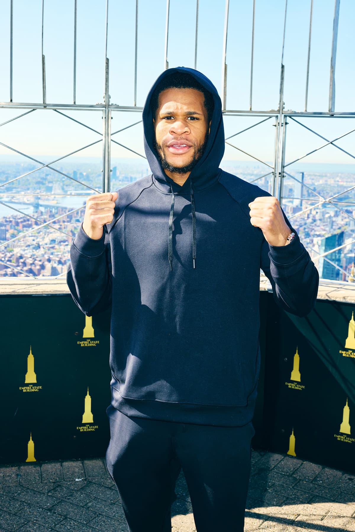 Devin Haney at Empire State Building in New York