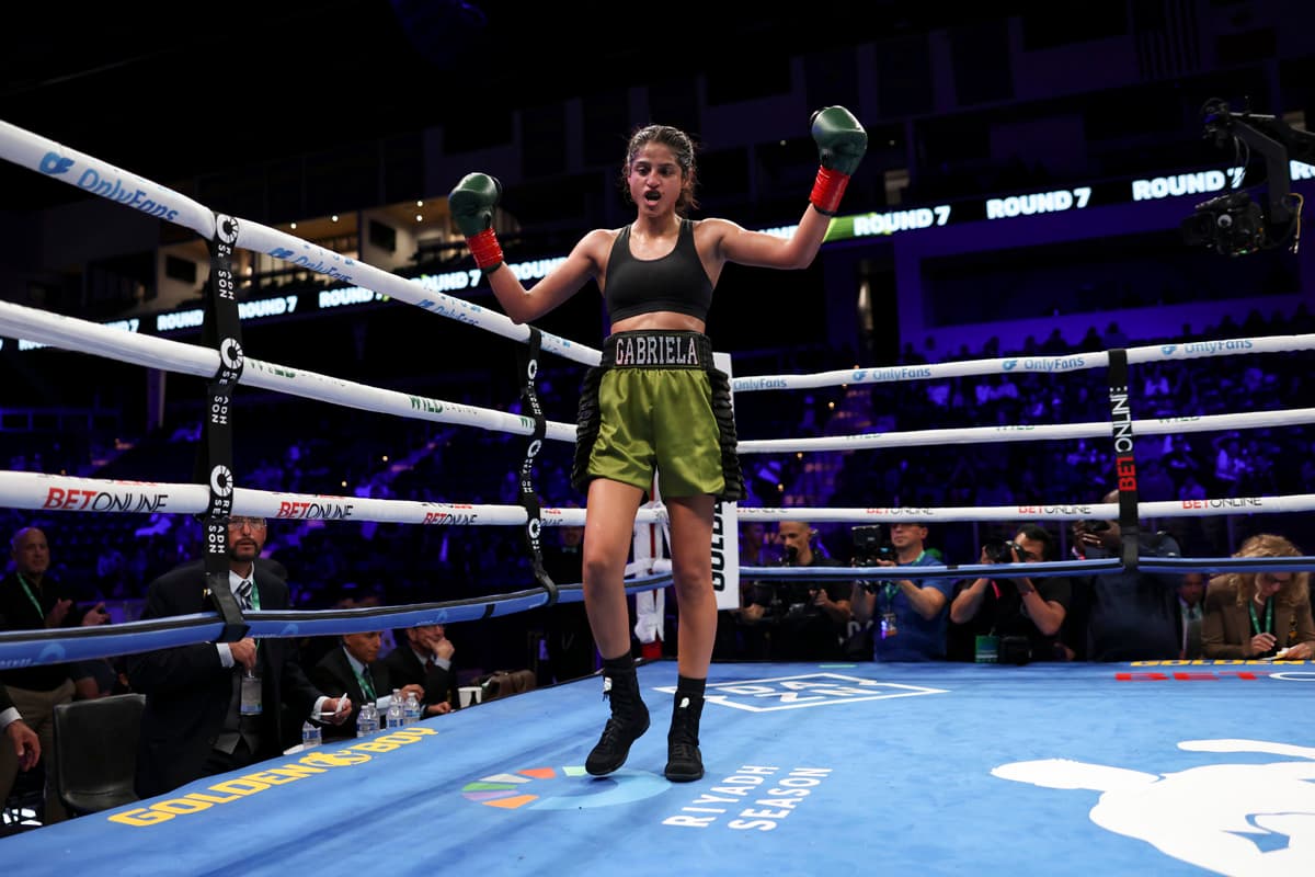 Gabriela Fundora during her bout against Marilyn Badillo