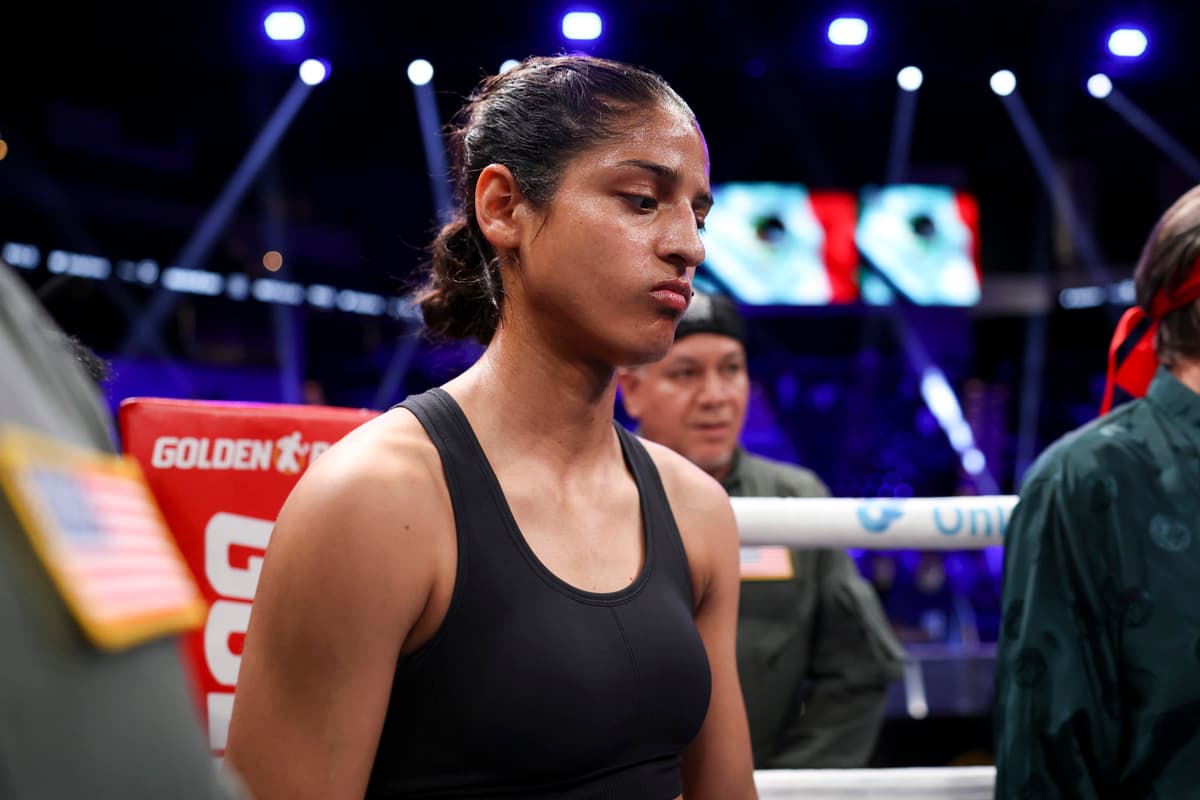 Gabriela Fundora in the ring during her bout against Marilyn Badillo