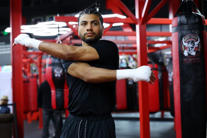 Raymond Muratalla during his training camp ahead of his boxing bout against Zaur Abdullaev in San Diego