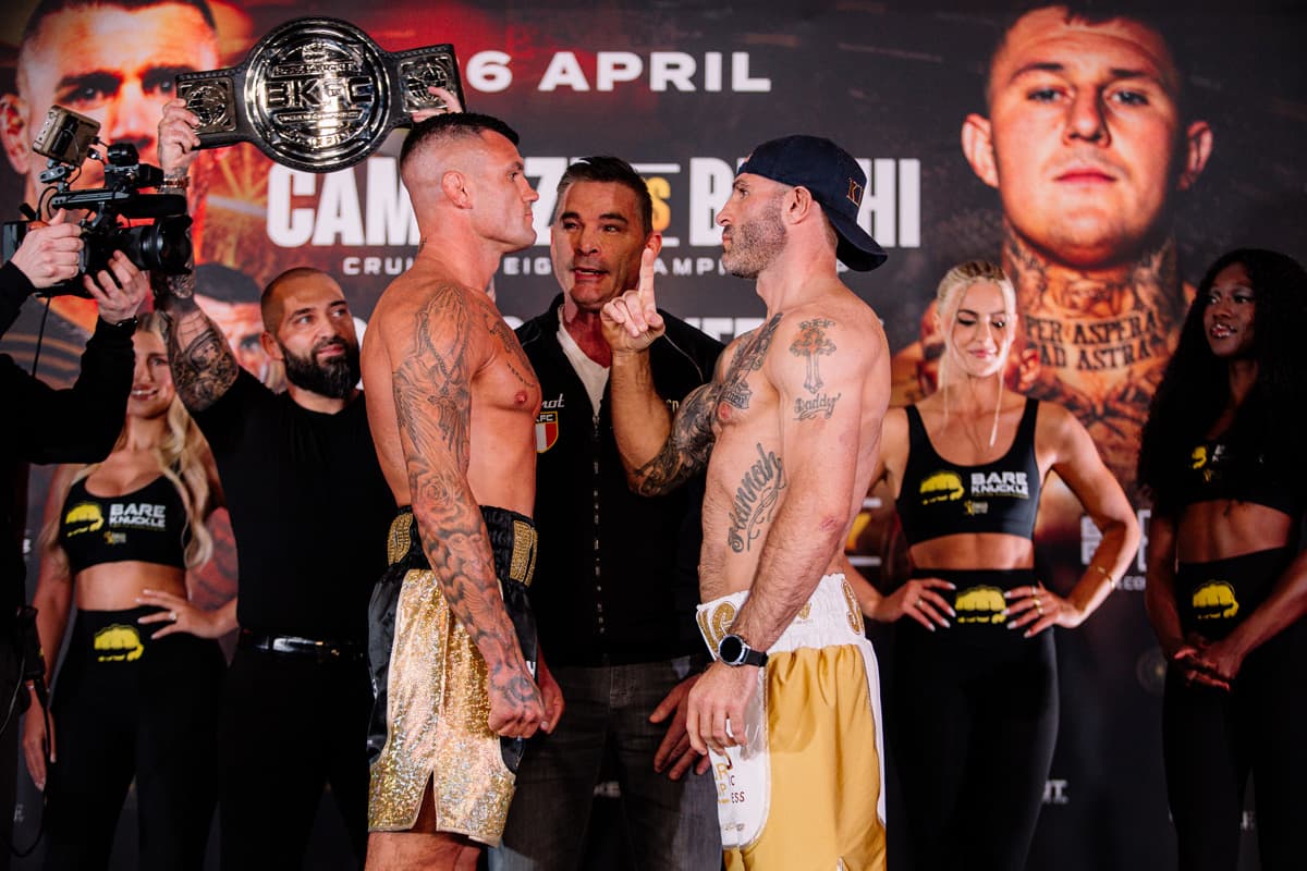 Rico Franco and Jimmy Sweeney face each other