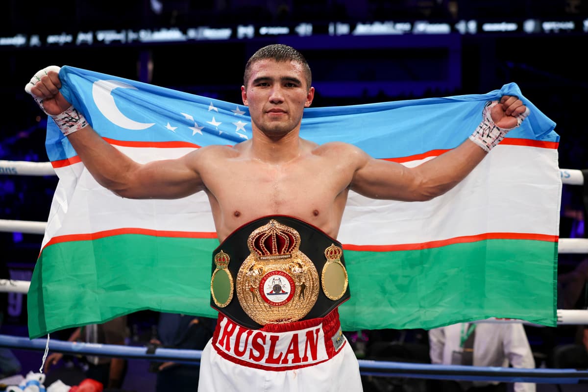 Ruslan Abdullaev after his victory over Jino Rodrigo