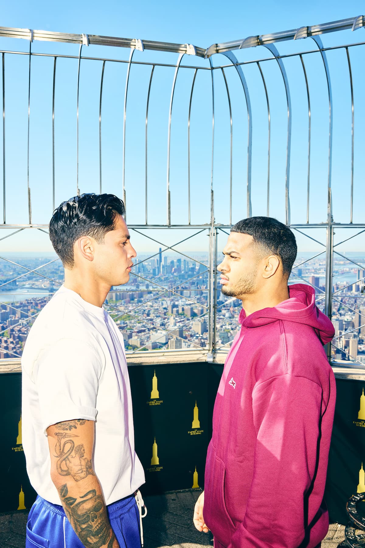 Ryan Garcia and Rolando Romero face off at Empire State Building in New York