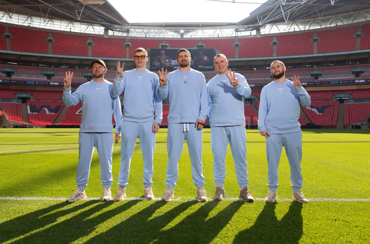 Team Usyk at Wembley Stadium
