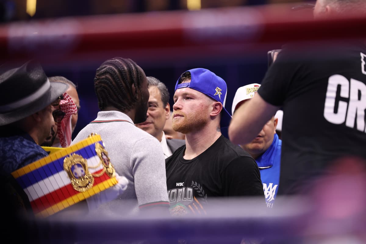 Canelo Alvarez and Terence Crawford come face-to-face