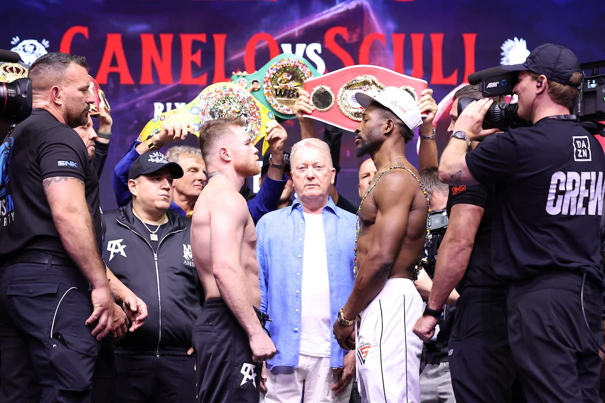 Canelo Alvarez and William Scull come face-to-face
