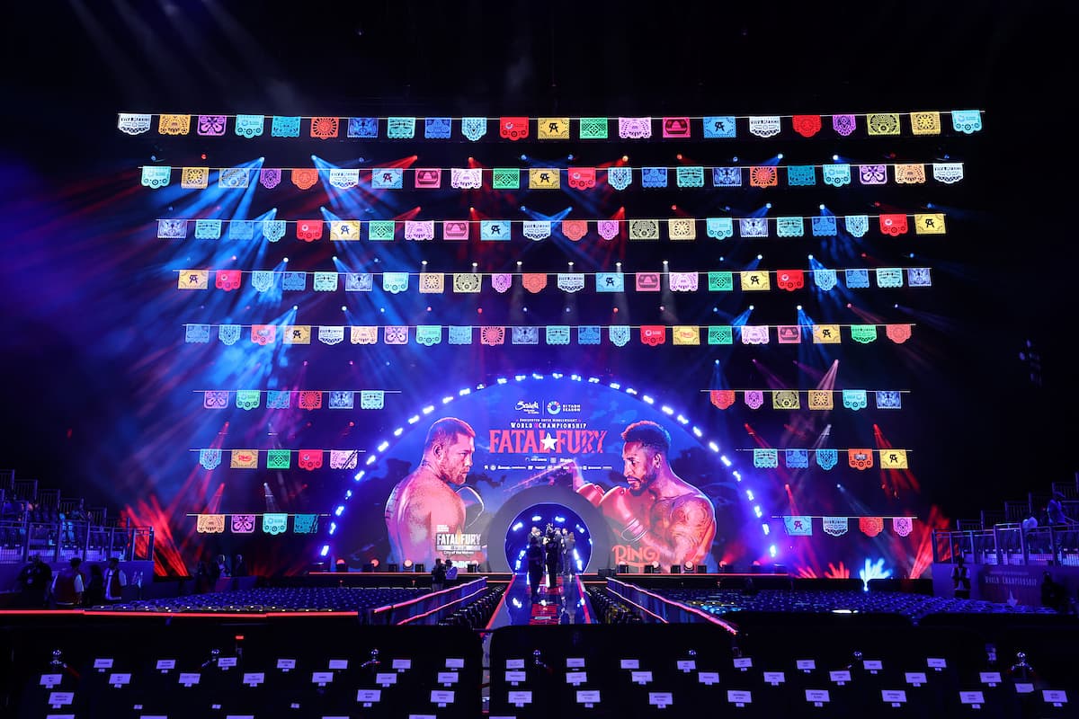 The Canelo Alvarez vs William Scull event at ANB Arena in Riyadh, Saudi Arabia