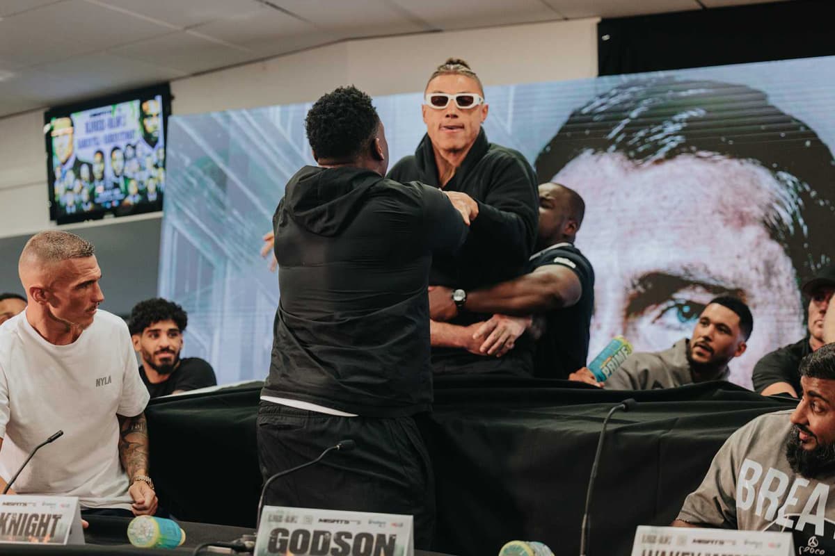 Chase DeMoor during the Misfits Boxing 21 press conference in Derby, England