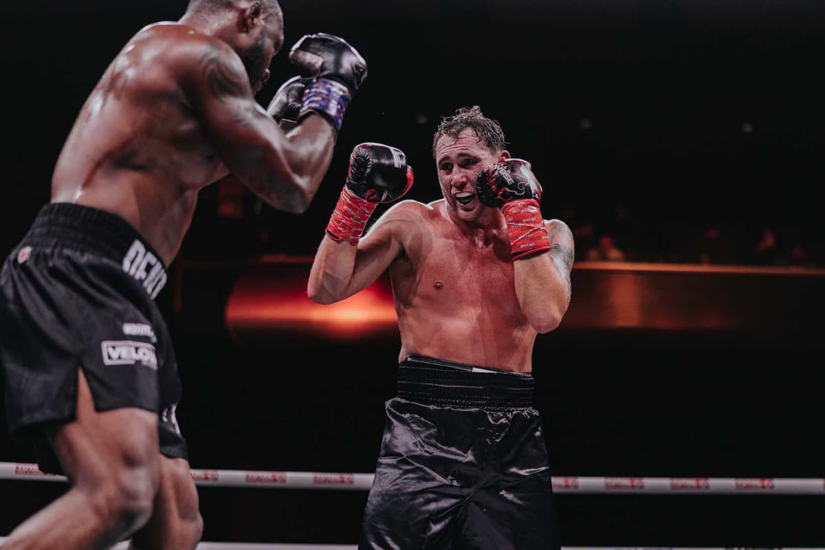 Darren Till during his boxing against Darren Stewart