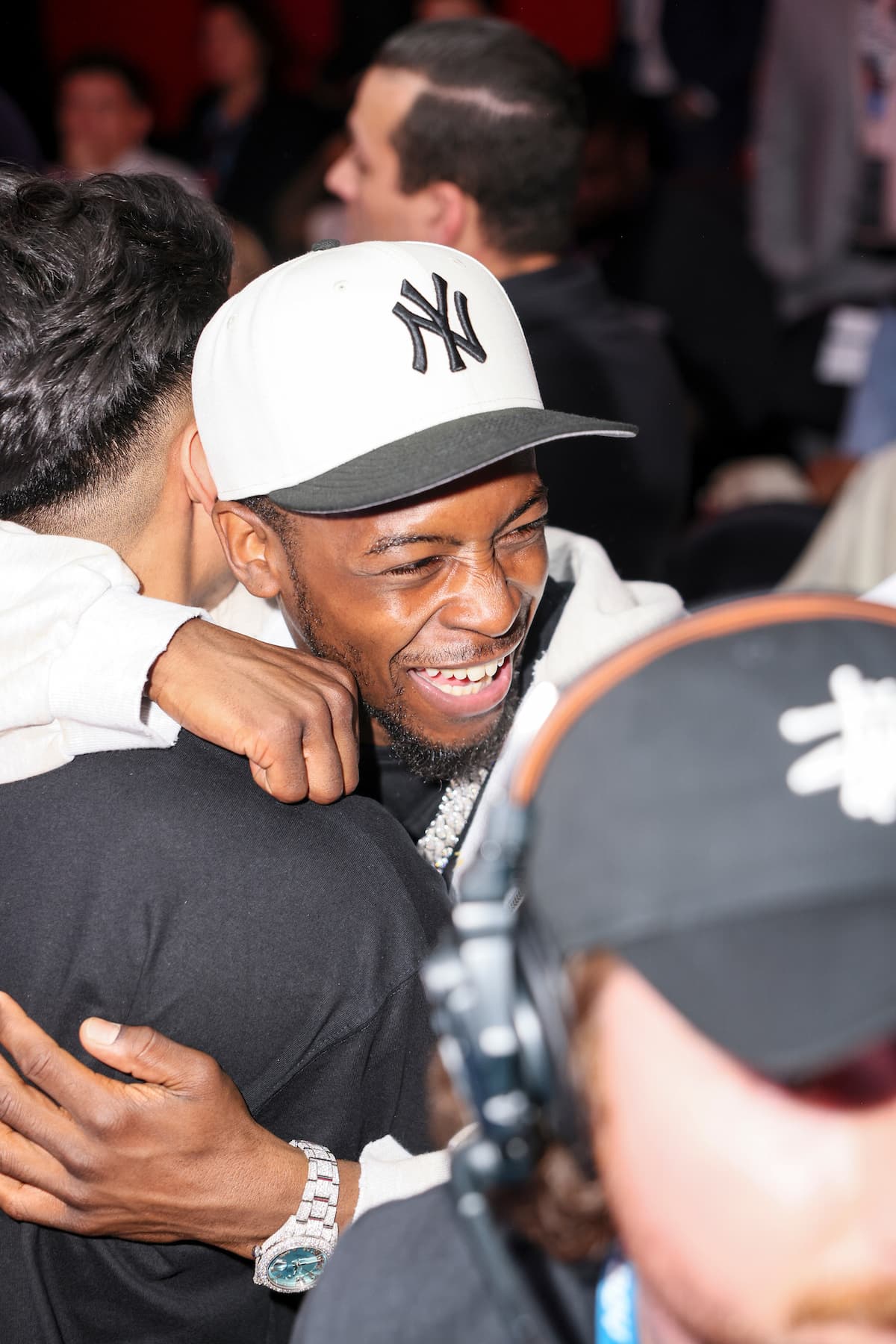 Keyshawn Davis during the Fatal Fury boxing event at Times Square in New York City