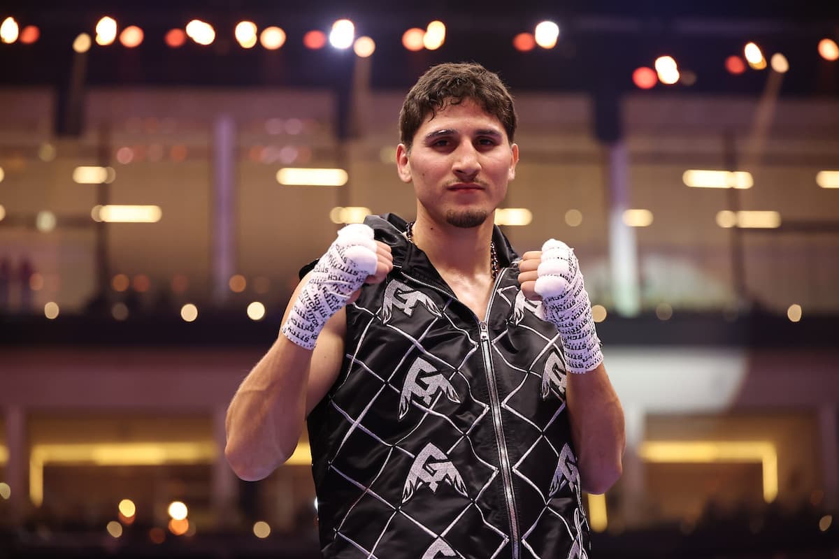 Marco Verde after his victory over Michel Galvan Polina
