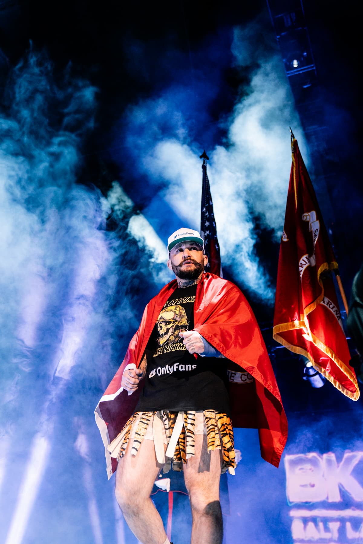 Mike Richman makes his ring walk at BKFC 74 Salt Lake City