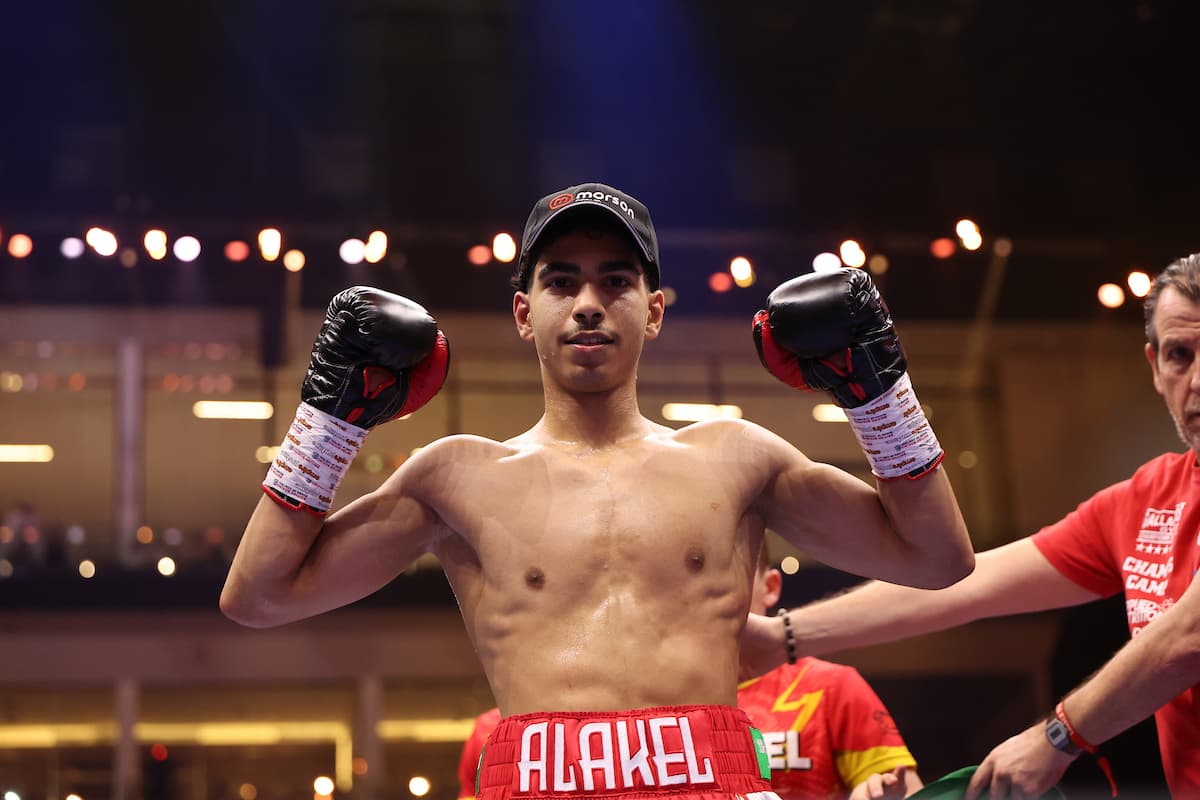 Mohammed Alakel after his victory over Alexander Morales