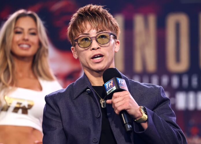Naoya Inoue at the press conference ahead of his bout against Ramon Cardenas