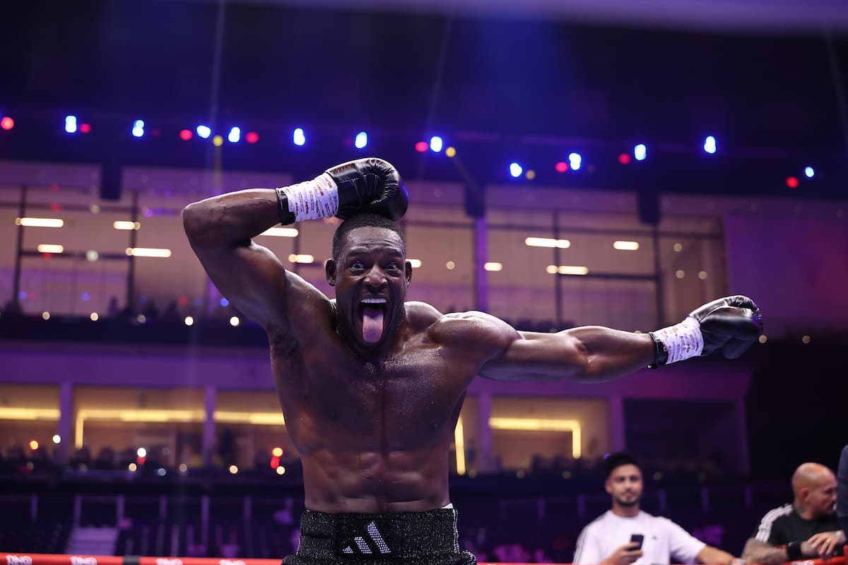 Richard Riakporhe after his victory over Kevin Nicolas Espindola