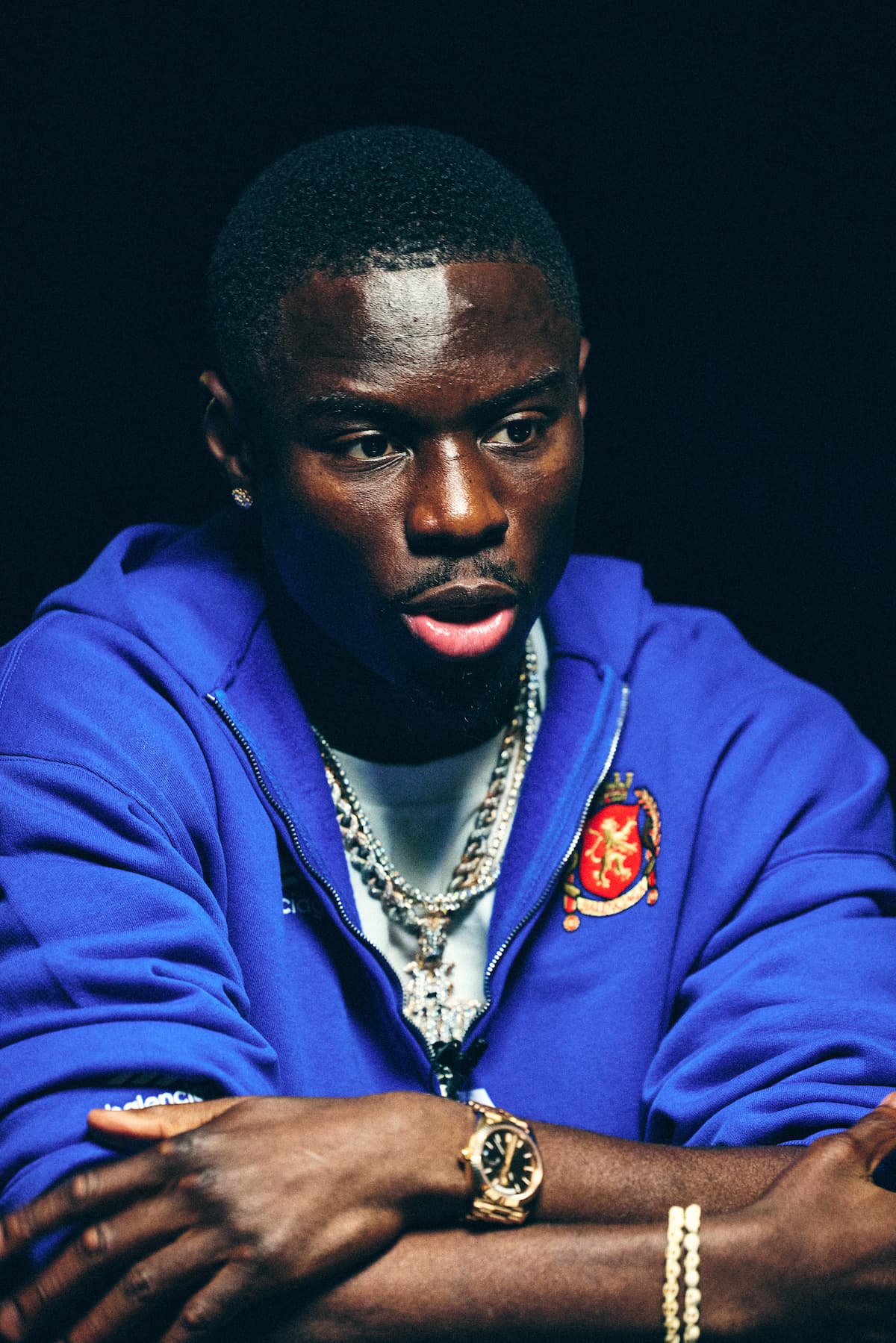 Richardson Hitchins at media day ahead of his bout against George Kambosos Jr. in New York