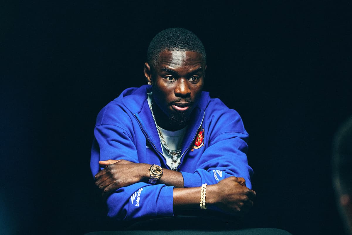 Richardson Hitchins at media day ahead of his bout against George Kambosos Jr. in New York