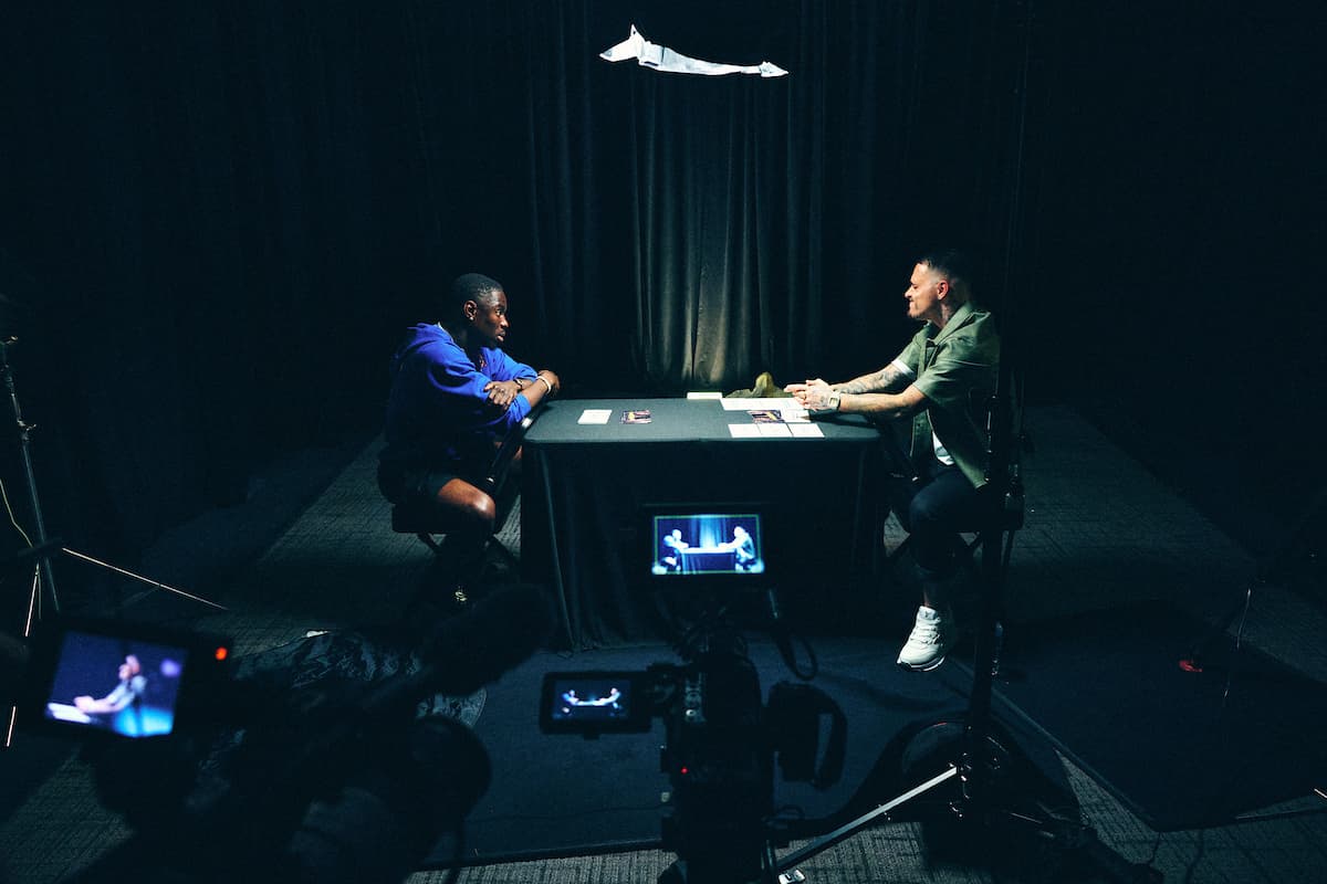 Richardson Hitchins and George Kambosos Jr. at media day ahead of their bout in New York