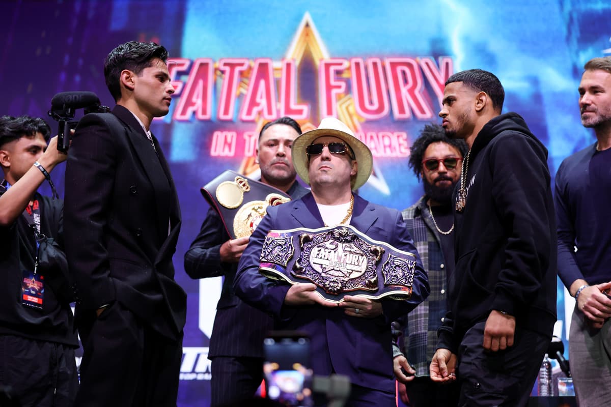 Ryan Garcia and Rolando Romero come face-to-face
