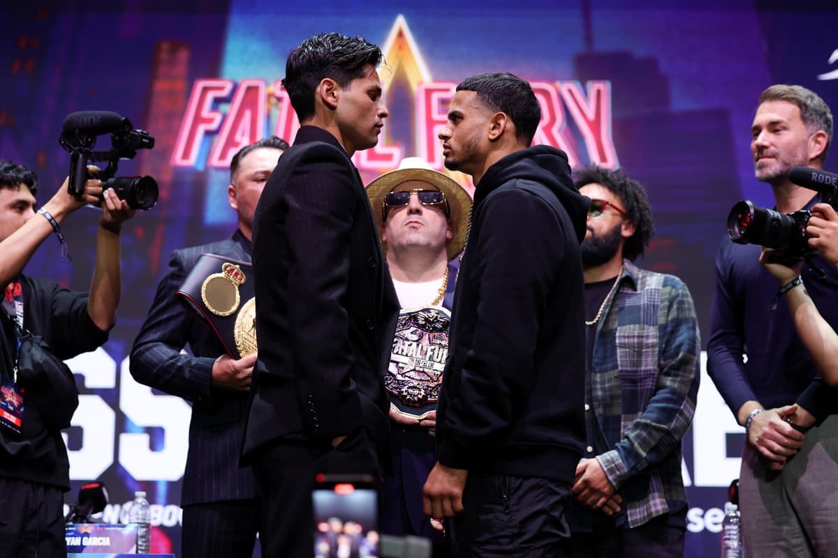 Ryan Garcia and Rolando Romero come face-to-face
