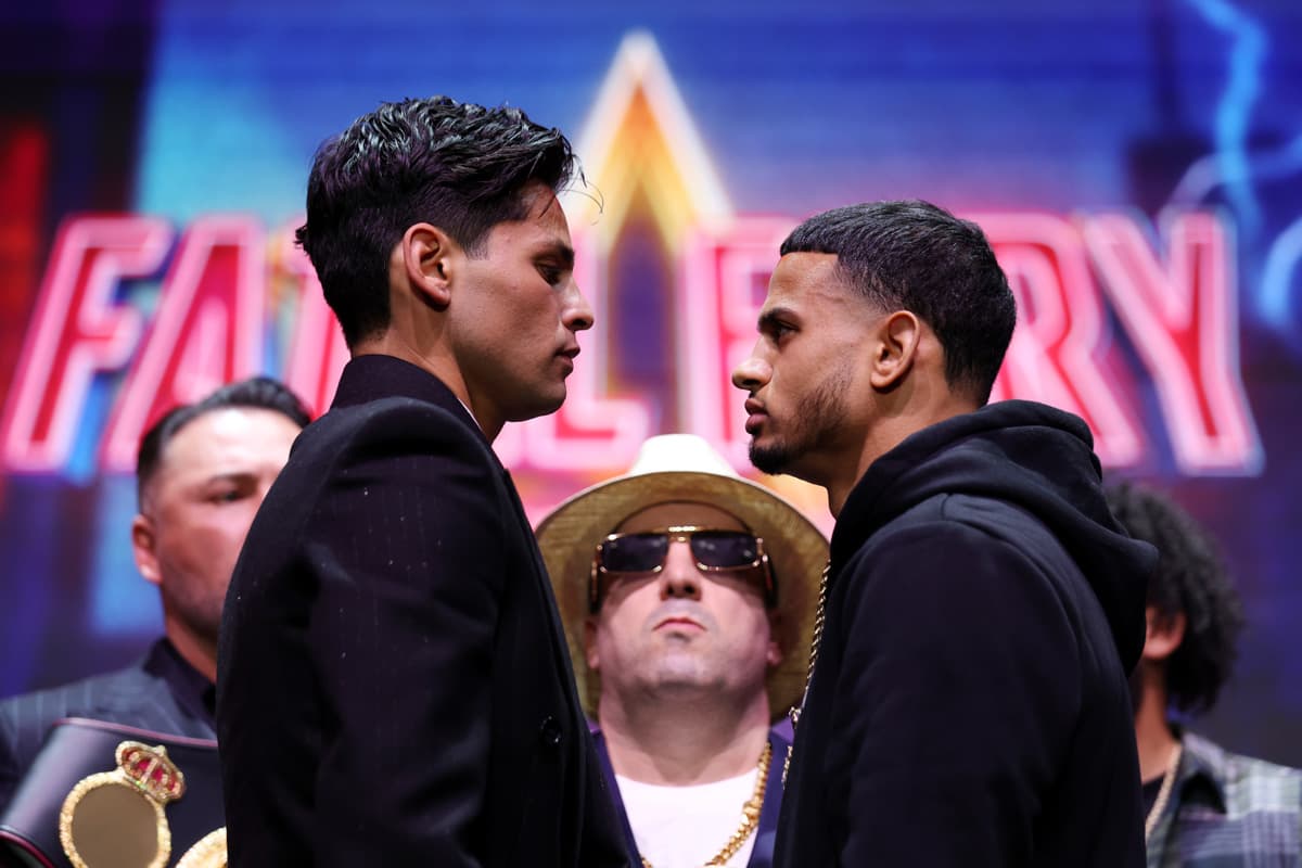 Ryan Garcia and Rolando Romero come face-to-face