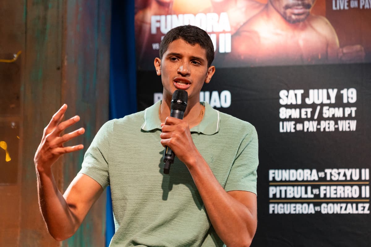 Sebastian Fundora at the press conference