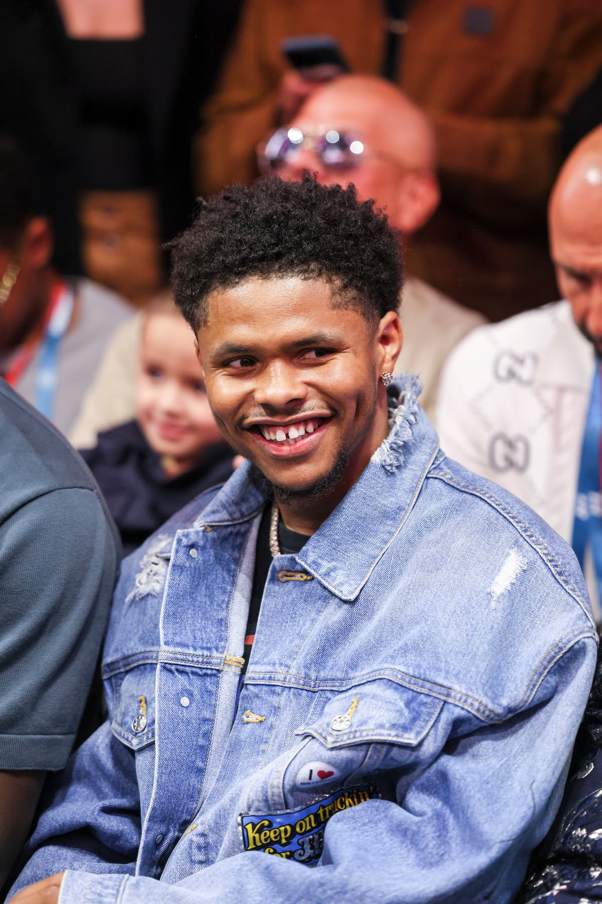 Shakur Stevenson during the Fatal Fury boxing event at Times Square in New York City