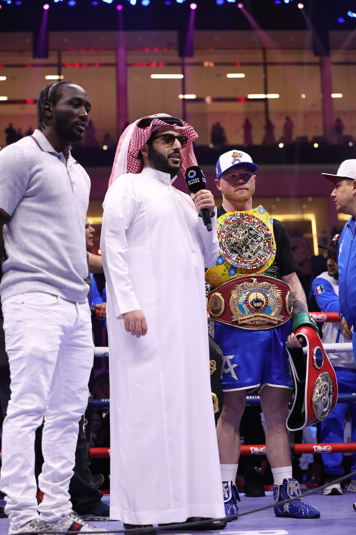 Terence Crawford, Turki Alalshikh, and Canelo Alvarez