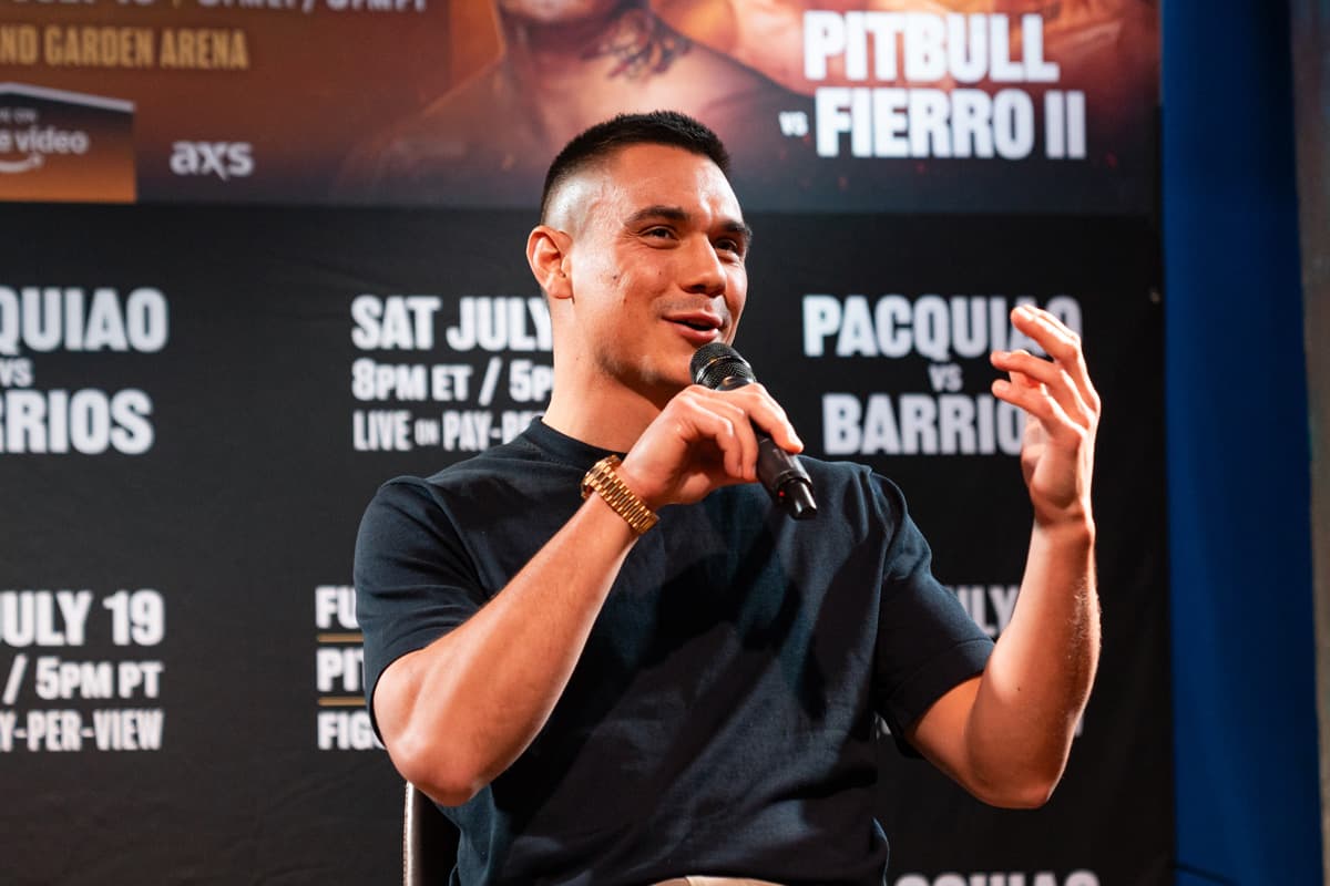 Tim Tszyu at the press conference