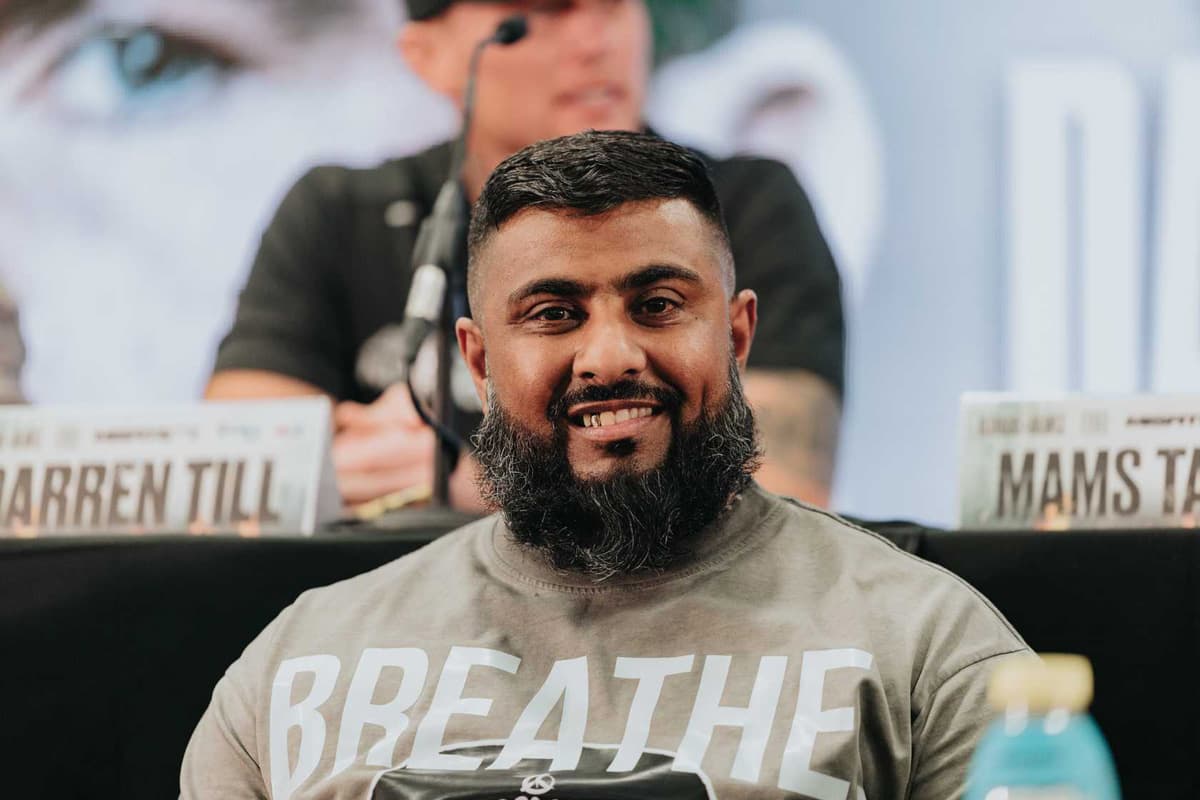 Wakey Wines during the Misfits Boxing 21 press conference in Derby, England