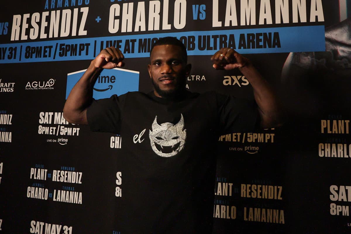 Yoenli Feliciano Hernandez during a media workout ahead of his boxing bout in Las Vegas