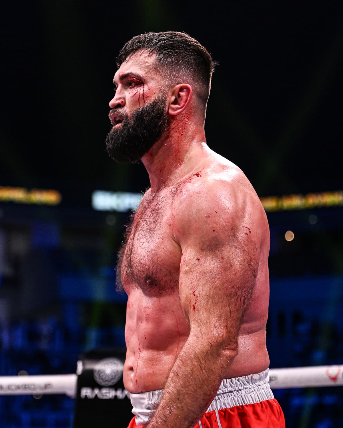 Andrei Arlovski during his bout against Josh Copeland