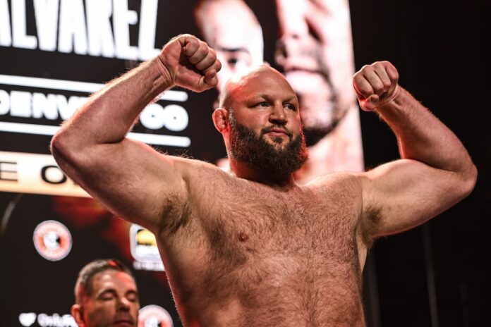Ben Rothwell during the BKFC 41 weigh-in