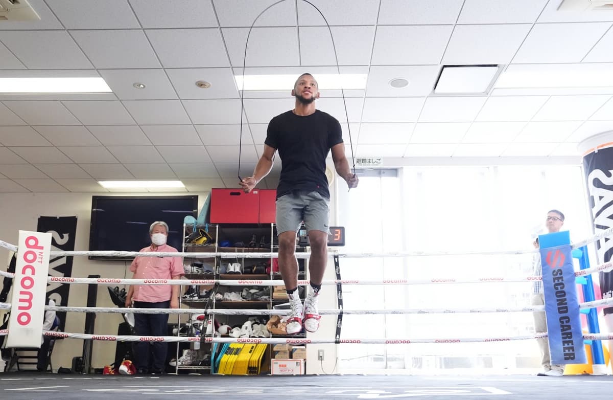 Brian Norman Jr uses jump rope