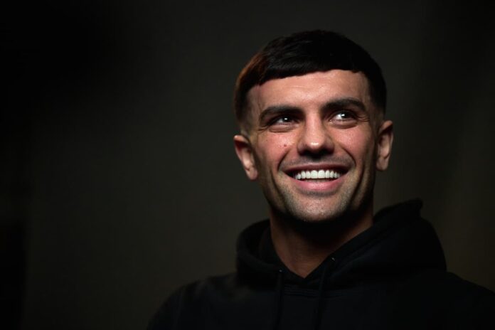 Jack Catterall during a media day ahead of his boxing bout