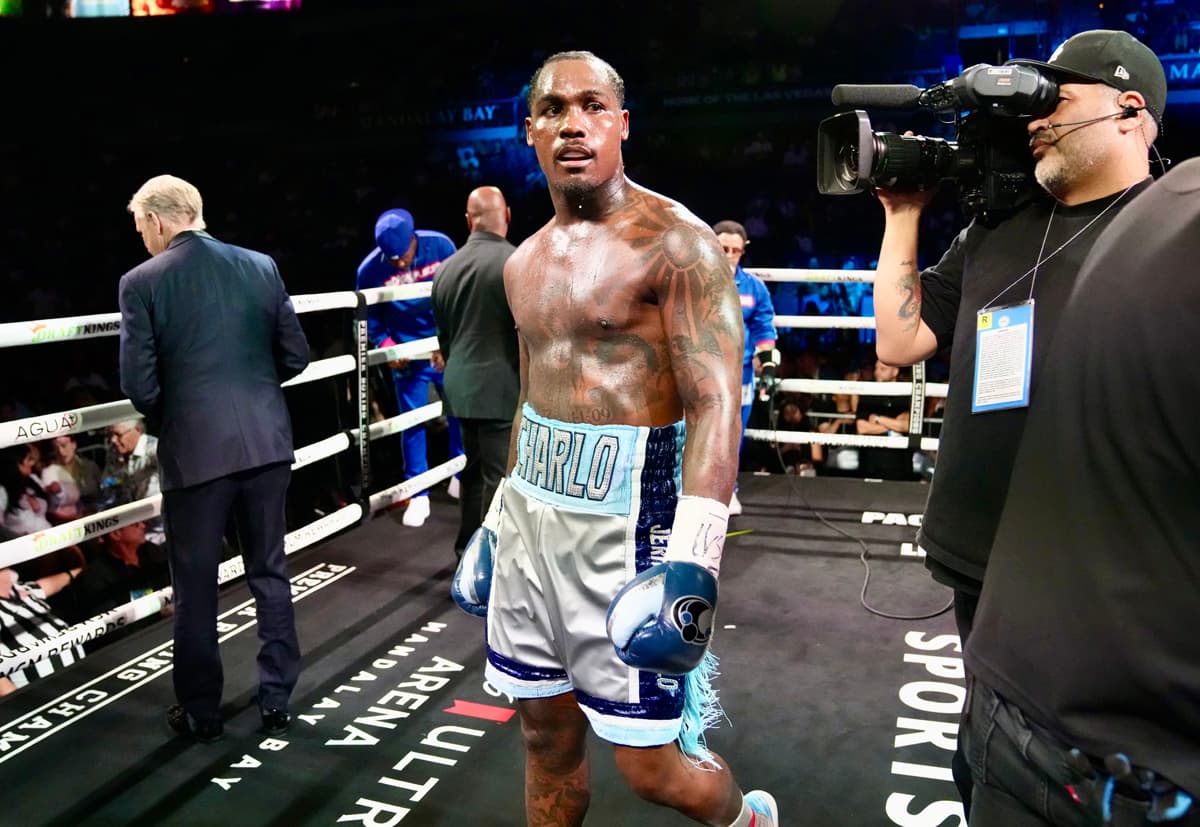 Jermall Charlo during his bout against Thomas LaManna in Las Vegas