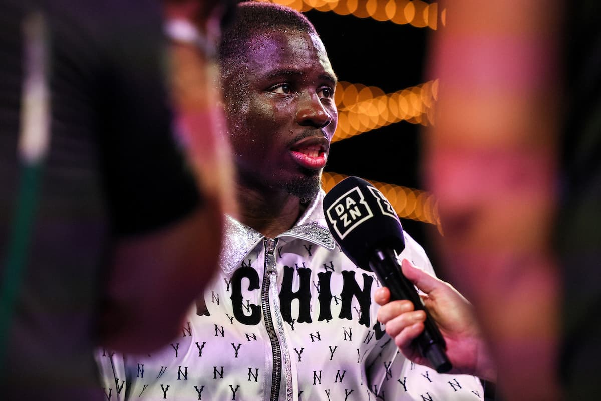 Richardson Hitchins after his victory over George Kambosos Jr at The Theater at MSG in New York