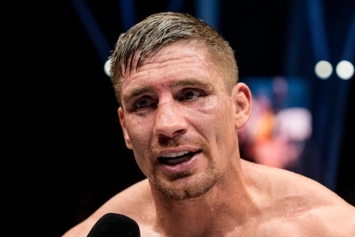 Rico Verhoeven after his victory over Artem Vakhitov at Glory 100