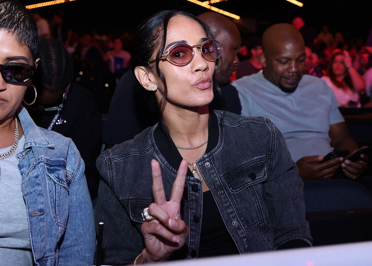 Amanda Serrano during the Zayas vs Garcia boxing event at The Theater at Madison Square Garden in New York