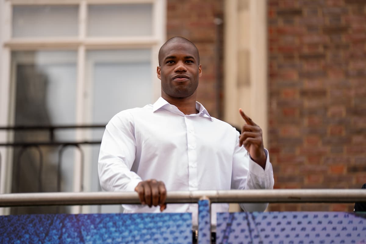 Daniel Dubois during fight week ahead of his rematch against Oleksandr Usyk in London