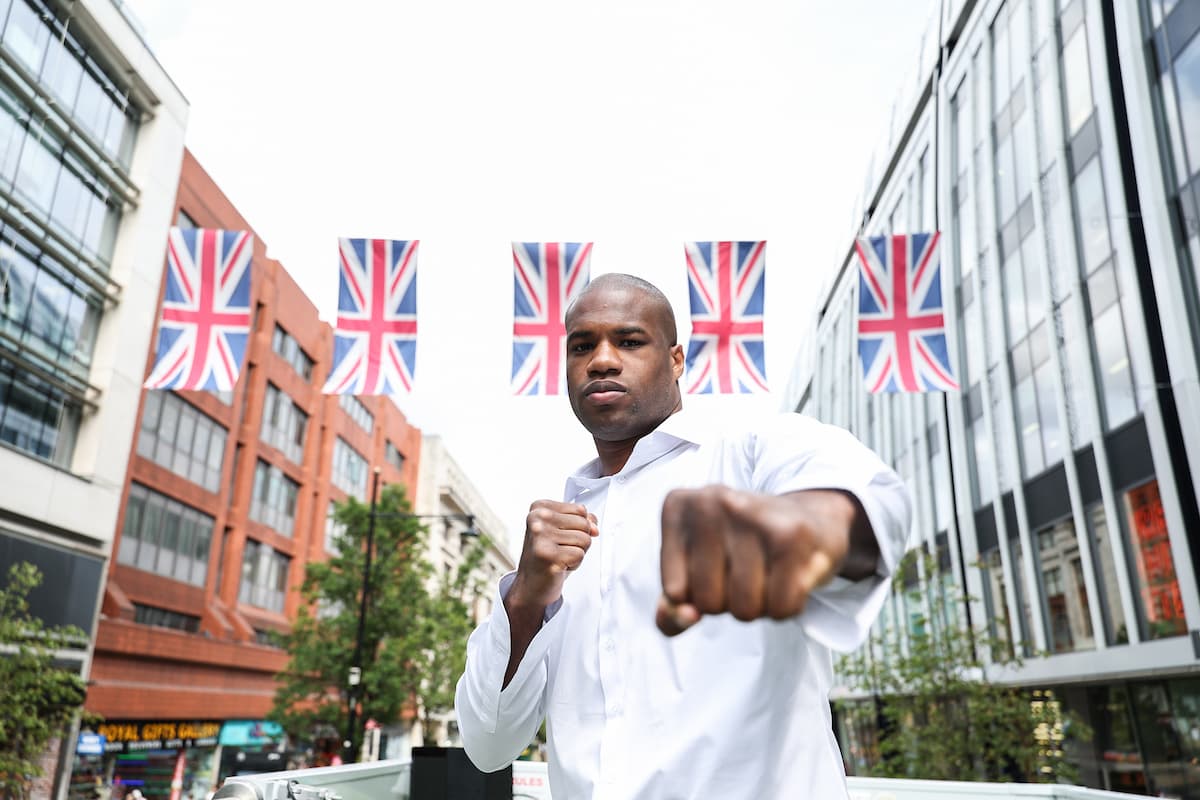 Daniel Dubois during fight week ahead of his rematch against Oleksandr Usyk in London