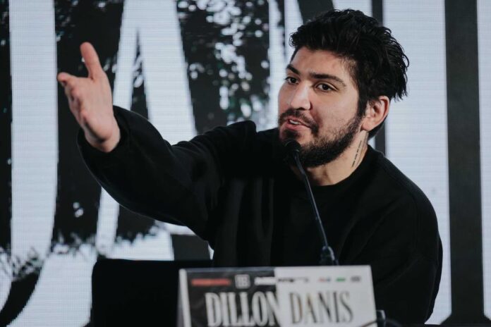 Dillon Danis during the Misfits Boxing press conference in Manchester