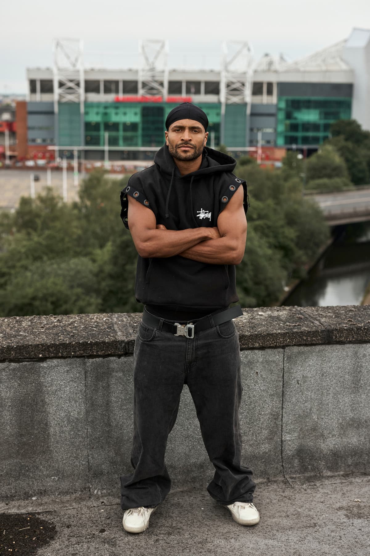 Harlem Eubank ahead of his boxing bout against Jack Catterall in Manchester, England