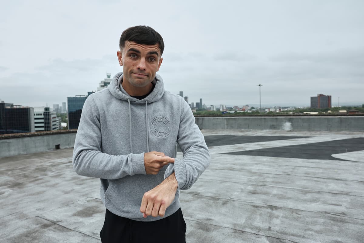 Jack Catterall ahead of his boxing bout against Harlem Eubank in Manchester, England